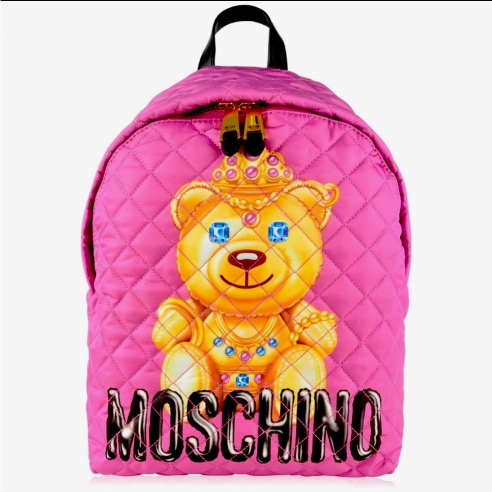 Moschino crowned bear limited edition, large sized backpack